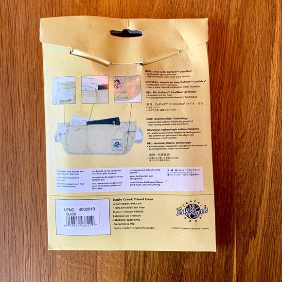 Eagle Creek Secret Hidden Passport Money Belt - Picture 3 of 4